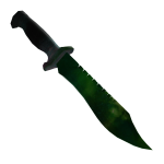 Green Emerald Bowie Knife