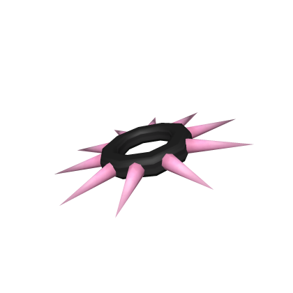 Goth Pink Spiked Choker