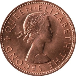 New Zealand One Penny - Elizabeth II