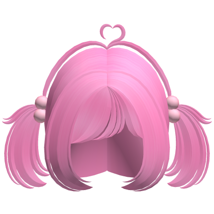 ♡ adorable moe heart cowlick pigtails bubble pink Roblox item