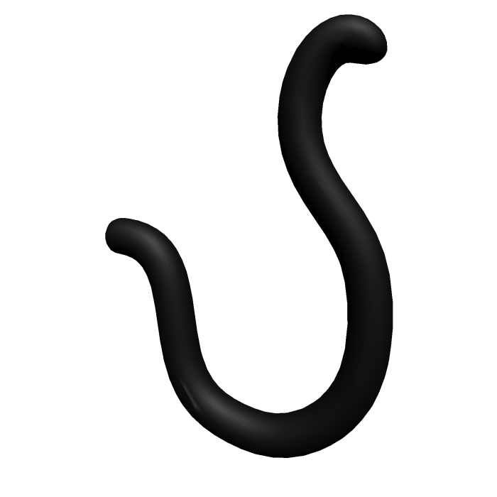 ♡ ┊ cute kawaii black cat tail