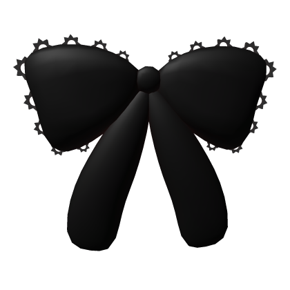 Cyber Hair Bow (Black) Roblox item