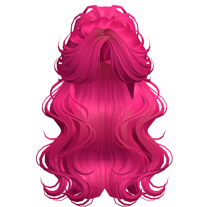 Crimped Wavy Empress Ponytail Hot Pink