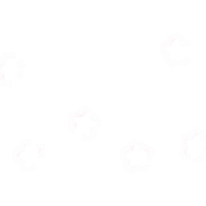 (Glowing) Star Face - White & Pink