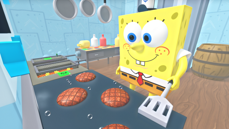 ESCAPE SPONGY BOYS AND KRISPY CRABBY OBBY!🍔 NEW! 