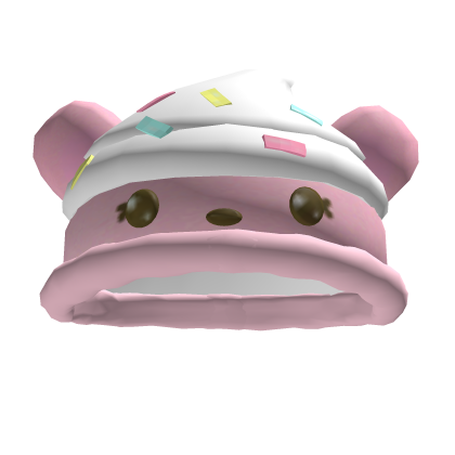 ꒰pink nomnom kawaii ice cream beanie