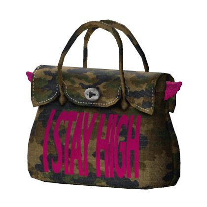 high camo hot pink bag