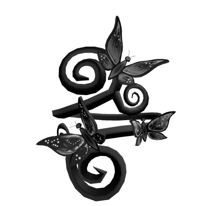Black Butterfly Armband