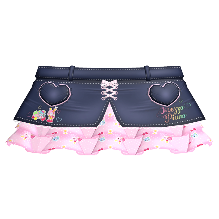🌈☘️ mezzo piano denim skirt