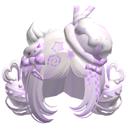 ♡ Ice Cream Girly Buns (Pastel Purple)