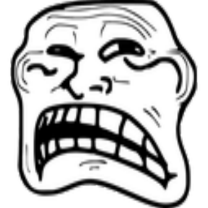 Un-Troll Face Roblox decal