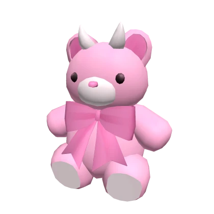 Pink Demon Teddy Bear Roblox Item Rolimon s