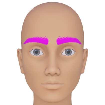 Thick Manly Pink Eyebrows