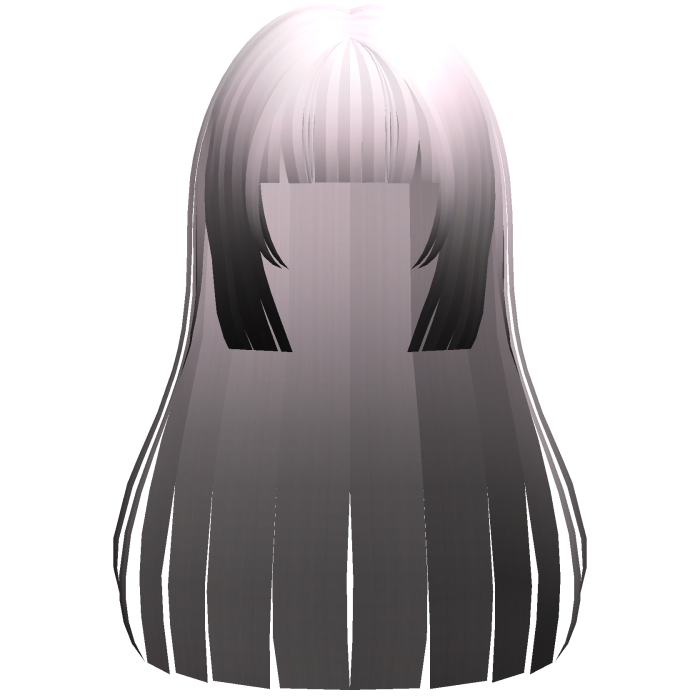 pink ombre anime yumeko straight cute hair