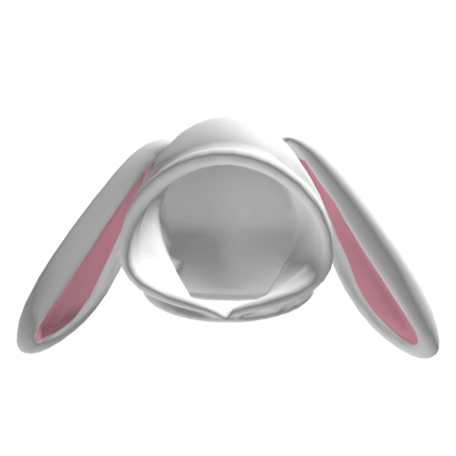 Bunny Hood White Pink Roblox item