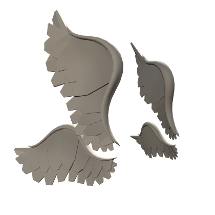 White Angel Wings Head Roblox item
