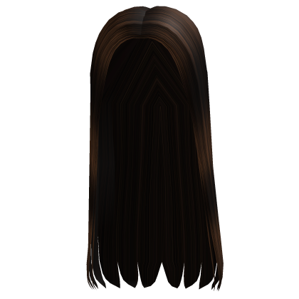Dark Brown Basic Middle Part Straight Hair Roblox item