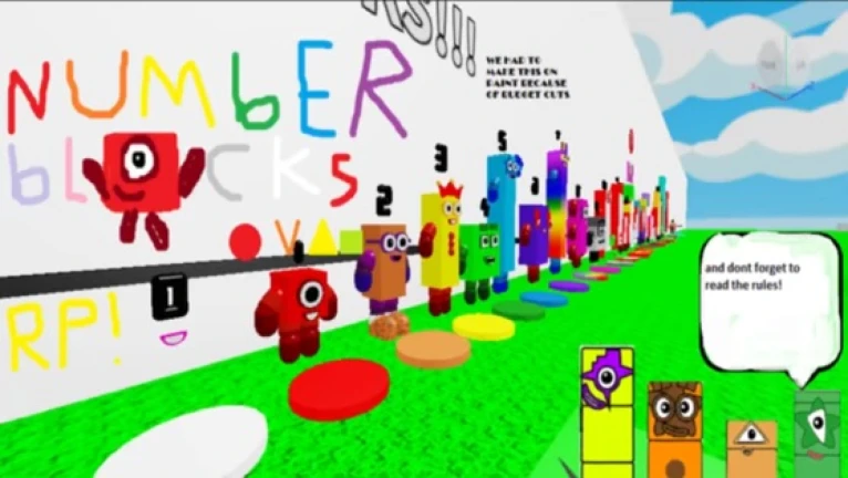 juego de rol de bloques de números! - Roblox