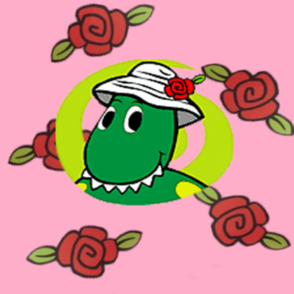 Cartoon Dorothy and a rose Roblox decal