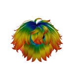Rainbow Messy Hair
