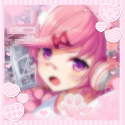Natsuki mllc cutecore anime video game Roblox decal