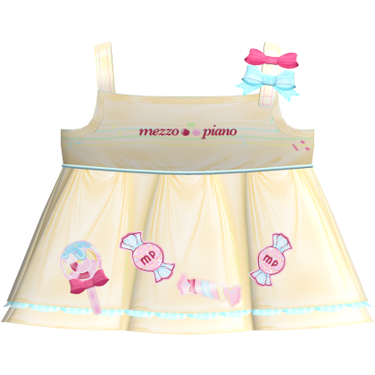 cute yellow kawaii mezzo bow dress