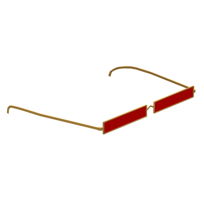 Golden Glasses red glass Roblox item