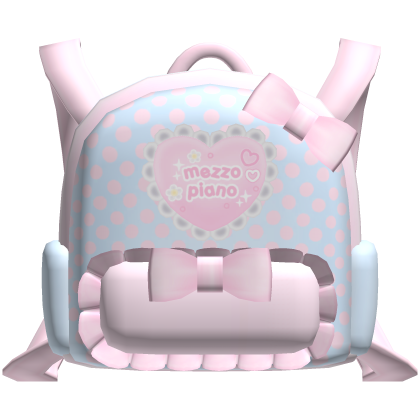 Cute Pink Denim Cutecore Mezzo Piano Backpack 3.0