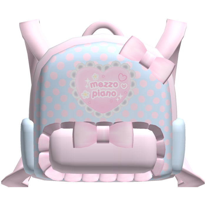 Cute Pink Denim Cutecore Mezzo Piano Backpack 3.0