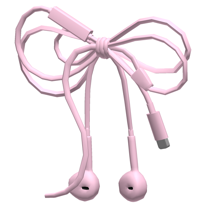 Ribbon EarPods - Pink 🎀