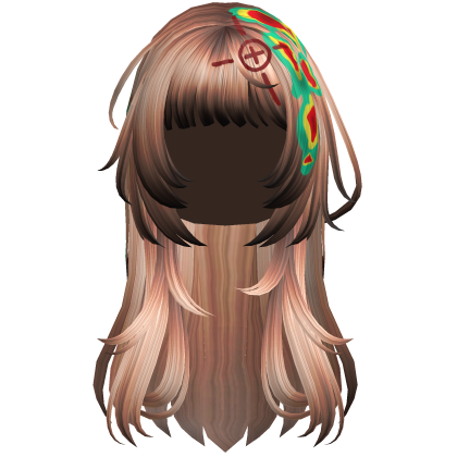 Blonde Heatwave Crosshair Punk Flowy Girl Hair