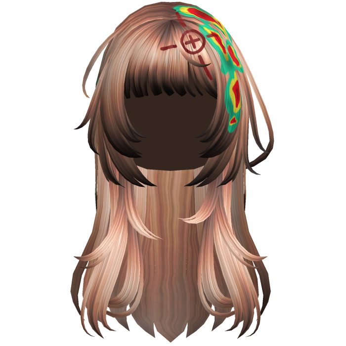Blonde Heatwave Crosshair Punk Flowy Girl Hair
