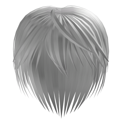 White Vkei Messy Emo Layered Hair Roblox item