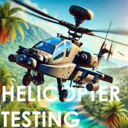 Helicopter testing icon