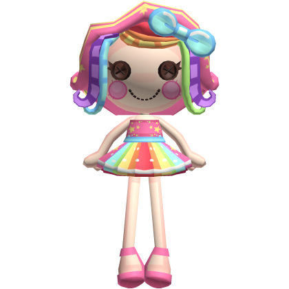 Rainbow Decora Harajuku Cute Kawaii Doll; Left
