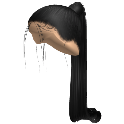 Black Sleek High Ponytail + Edges Roblox item