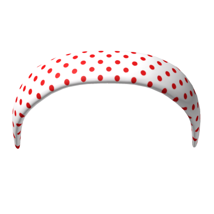 Red/White Pokla Dot Head Band