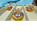 water slides and a big pool