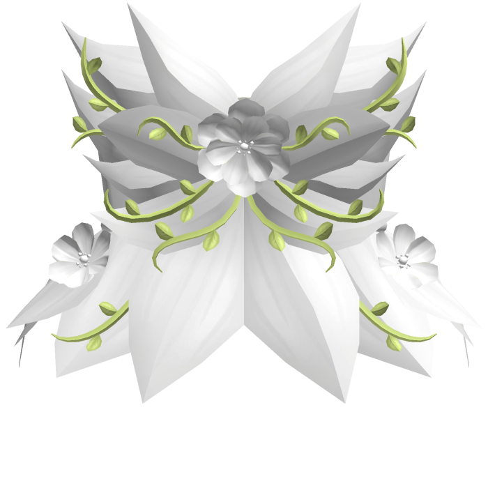 3.0 Fairy Bloom Flower Dress w vines - White 