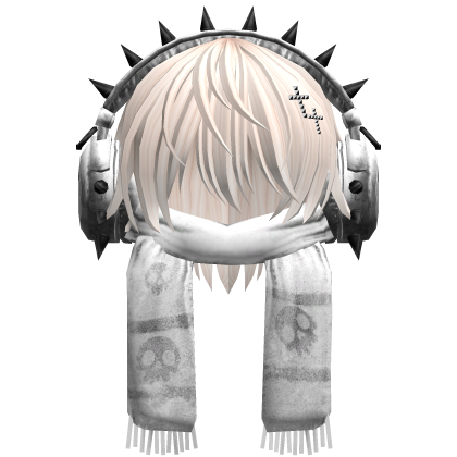Boy Hair&Emo Headphones&Scarf Beige V2