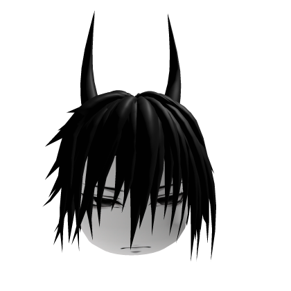 Vkei Dashie Emo Black Hair Demon Boy Roblox item