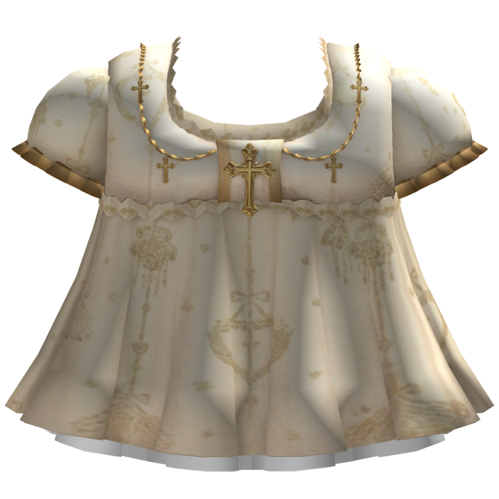 Babydoll Dress with Jesus Cross Details