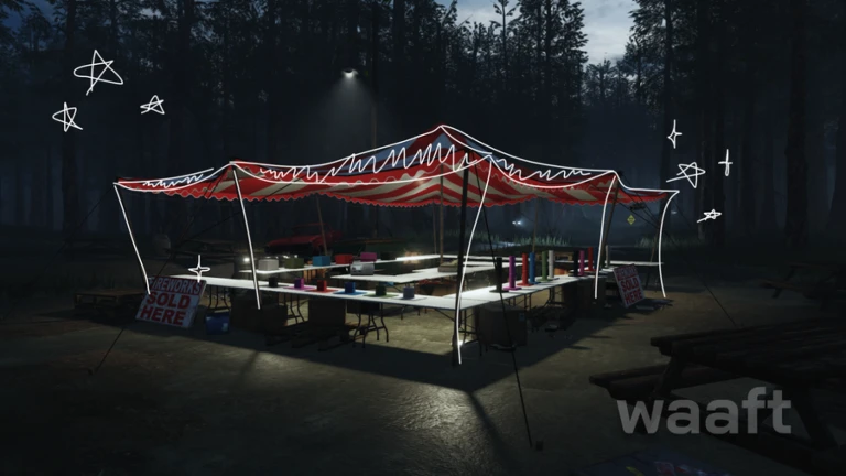 work at a firework tent [ALPHA]