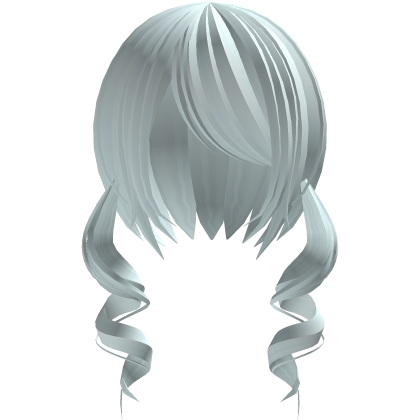 ʚ♡ɞ cute soft curly twintails in cyan Roblox item