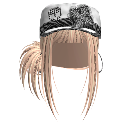 Gyaru Hair w/ Cap & Earrings