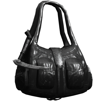 Black Dirty 3.0 Y2K Cargo Shoulder Bag w/ Scythe