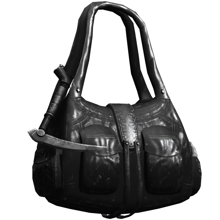 Black Dirty 3.0 Y2K Cargo Shoulder Bag w/ Scythe