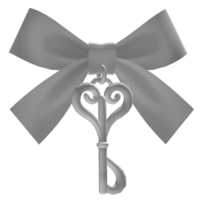 🤍  cutie doll key hair clip - white Roblox item