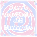 Chloe’s strawberries and blueberries!