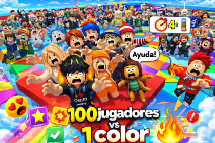 100 Jugadores VS 1 color!